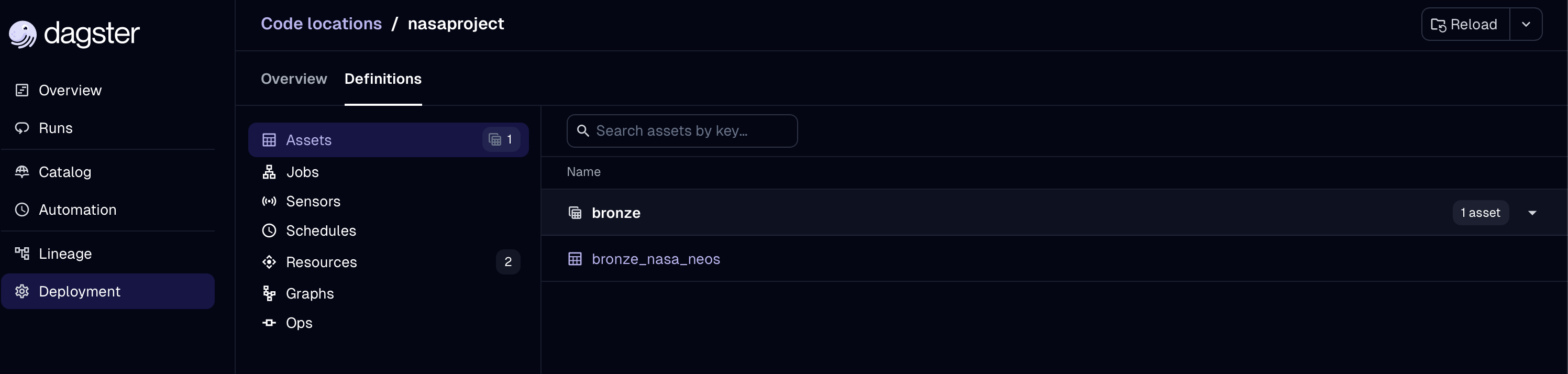 Dagster Deployment Information